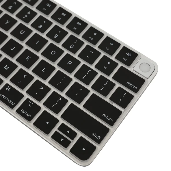 Apple Magic Keyboard 3 A2449 A2450 A2450 A3118 A3203 US Layout Klavye Koruyucu – Touch ID Uyumlu Silikon - Resim 5