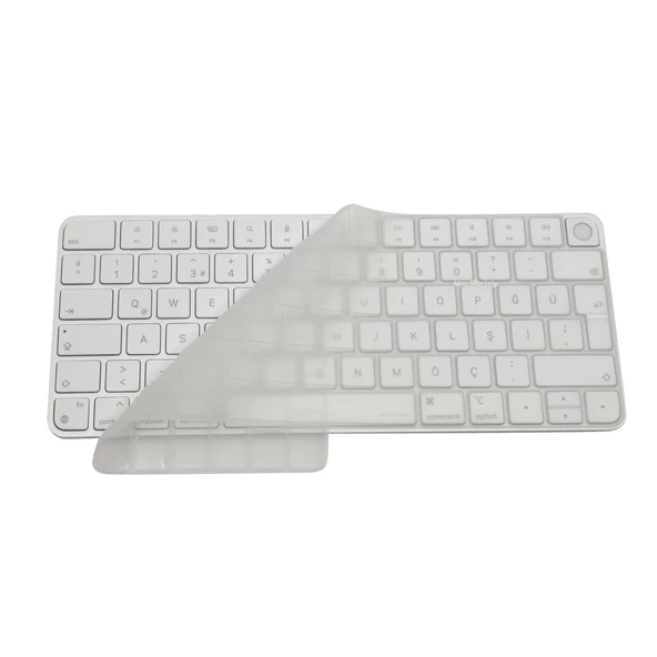 Apple Magic Keyboard-3 Kılıf Klavye Koruyucu İngilizce Baskılı (US-ABD) LockKey TouchID'li Model A2449 A2450 A3118 A3203 ile Uyumlu - 2