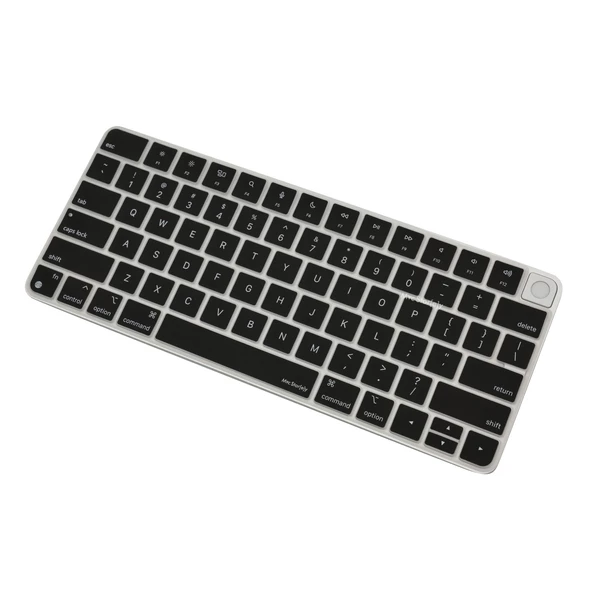 Apple Magic Keyboard-3 Kılıf Klavye Koruyucu İngilizce Baskılı (US-ABD) LockKey TouchID'li Model A2449 A2450 A3118 A3203 ile Uyumlu - 6