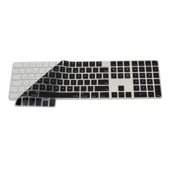 Apple Magic Keyboard 3 A2520 ile Uyumlu Klavye Koruyucu (US-İngilizce) TouchID'li Model