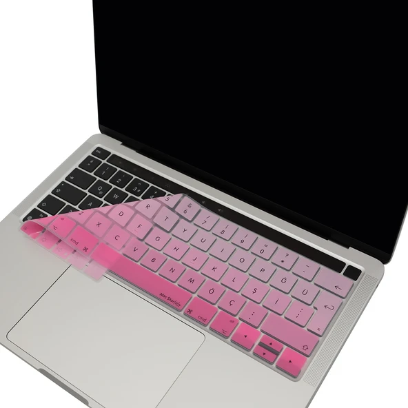 MacBook Pro Klavye Koruyucu Türkçe Q Silikon İnce Yıkanabilir Touch Bar 13 ve 15 inç ürün görseli 1