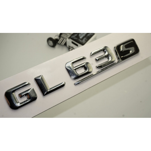 Benz GL 63S Bagaj Krom Metal 3M 3D Yazı Logo