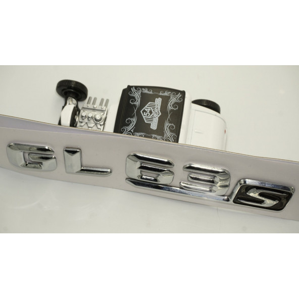Benz GL 63S Bagaj Krom Metal 3M 3D Yazı Logo - 4