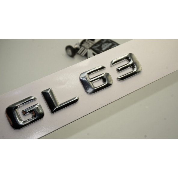 Benz GL 63 Bagaj Krom Metal 3M 3D Yazı Logo ürün görseli 1