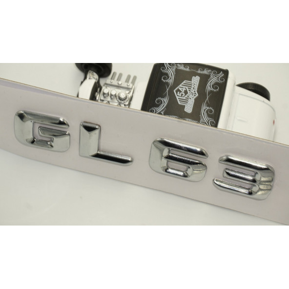 Benz GL 63 Bagaj Krom Metal 3M 3D Yazı Logo - Resim 4