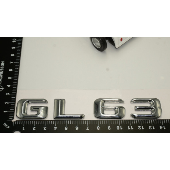 Benz GL 63 Bagaj Krom Metal 3M 3D Yazı Logo - Resim 5