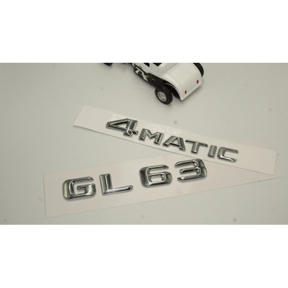 Benz GL 63 4Matic Bagaj Krom Metal 3M 3D Yazı Logo - 2
