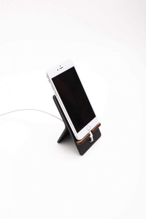 Deri Dikey Telefon Tutucu - 2
