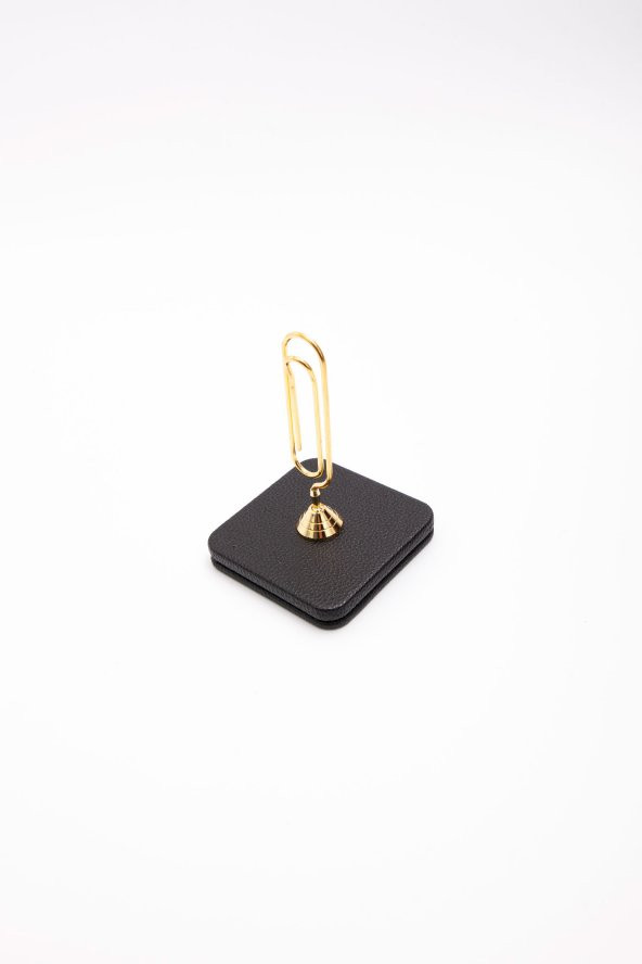 Deri Not Tutucu Gold Detaylı - 4