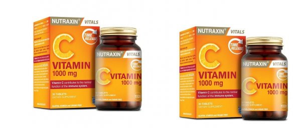 Nutraxin Vitamin C 1000 mg 30 Tablet x 2 Adet