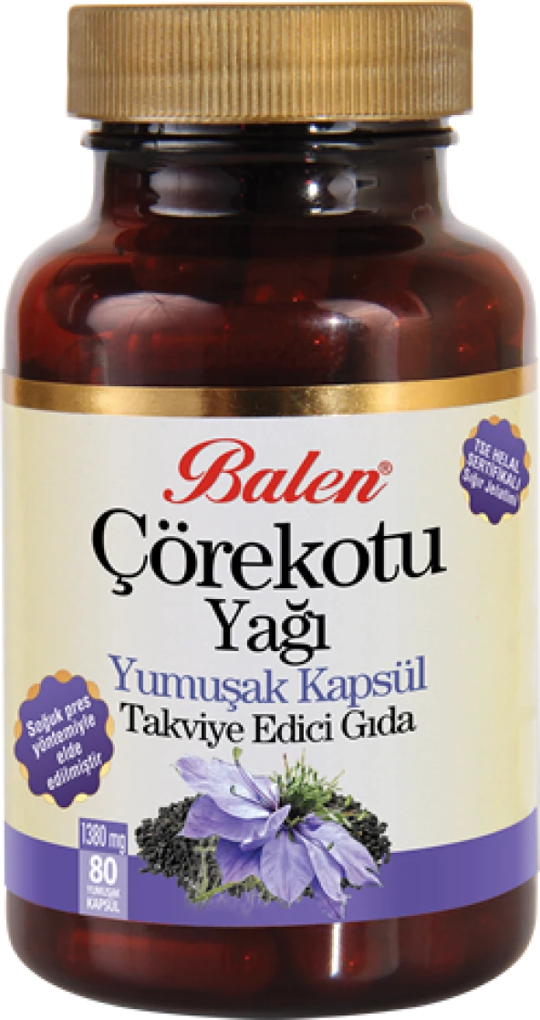Balen Çörekotu Yağı 80 Yumuşak Kapsül ürün görseli 1