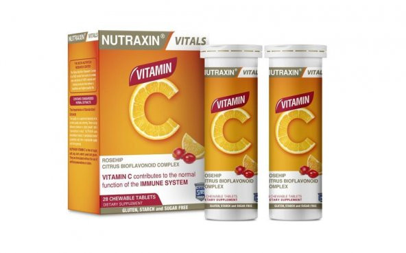 Nutraxin Vitamin C 28 Çiğneme Tableti