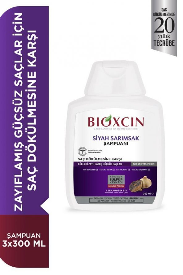 Bioxcin Siyah Sarımsaklı Şampuan 3 Al 2 Öde - 2