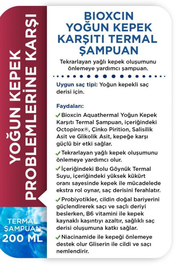 Bioxcin Aquathermal DS Şampuan 200 ml - 3