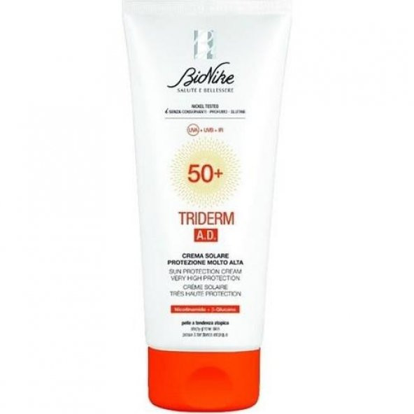 BioNike Triderm A.D. Sun Protection Cream 50+ 200 ml