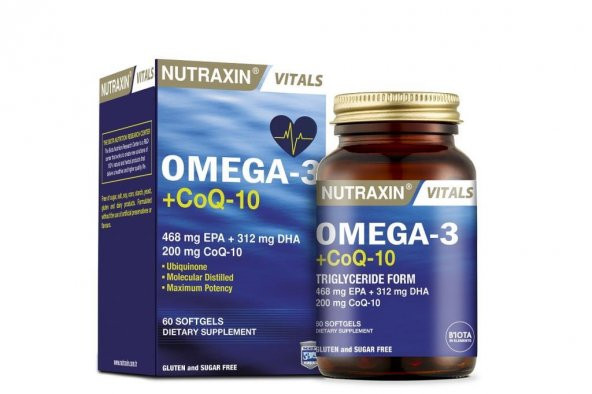 Nutraxin Omega3 CoQ-10 60 Softjel - Resim 2