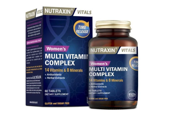 Nutraxin Womens Multivitamin Complex 60 Tablet - Resim 2