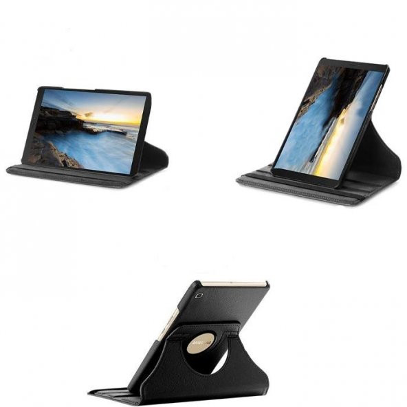Polham Samsung Galaxy Tab A8 2021 10.5 (X200-X205) Standlı Tablet Kılıfı, Darbe Emici, Kaymaz Taban