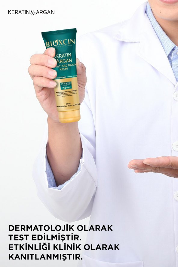 Bioxcin Keratin Argan Onarıcı Saç Bakım Kremi 250ml - 4