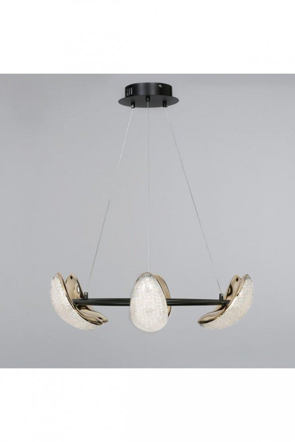 EDM Vitale LED Avize 6’li Salon Gold Beşik - 1