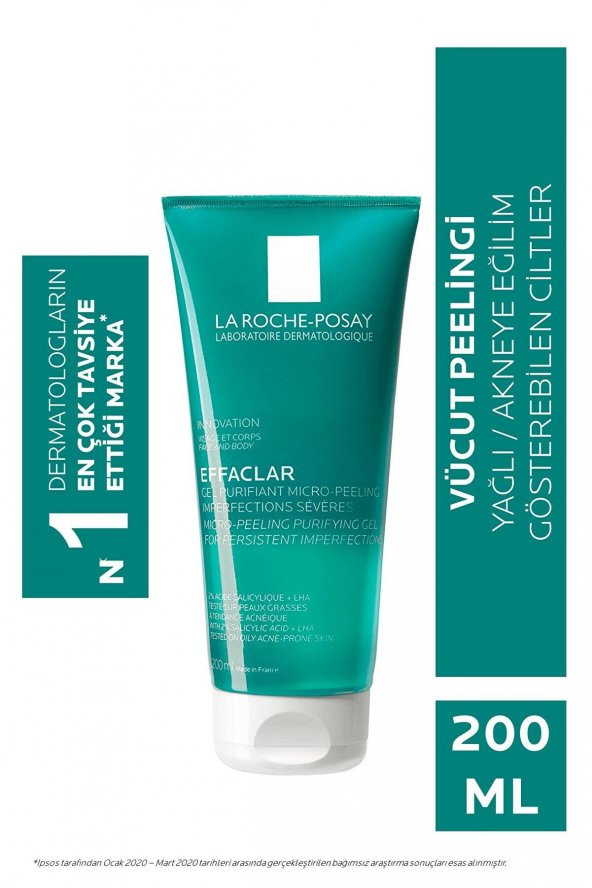 La Roche Posay Effaclar Mikro Peeling Jel Vücut 200 ml