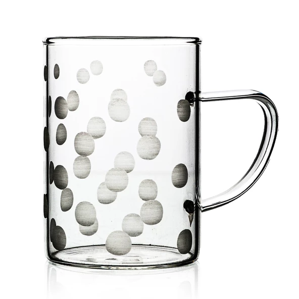 DECOCIA K50 BOROSİLİKAT 6LI İNCE CAM KUPA 200CC HOTPOINT DESENLİ ürün görseli