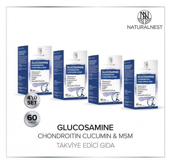 Naturalnest Glucosamine Chondroitin Curcumin & Msm tablet 4 Adet - 2