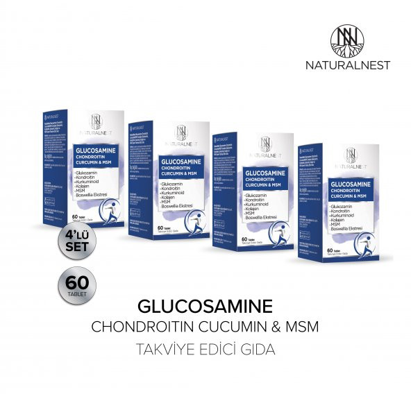 Naturalnest Glucosamine Chondroitin Curcumin & Msm tablet 4 Adet - 4
