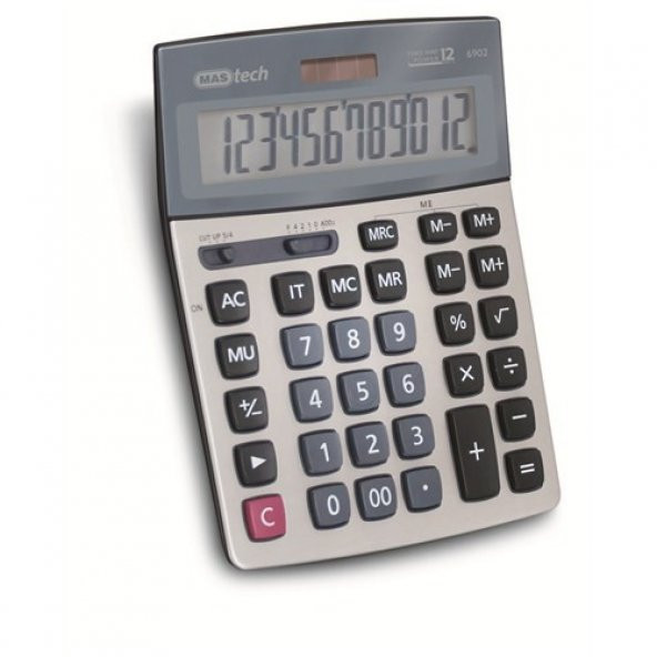 Mas 6902 Hesap Mak.-Ofis Tipi-Çift Hafıza-Büyük,