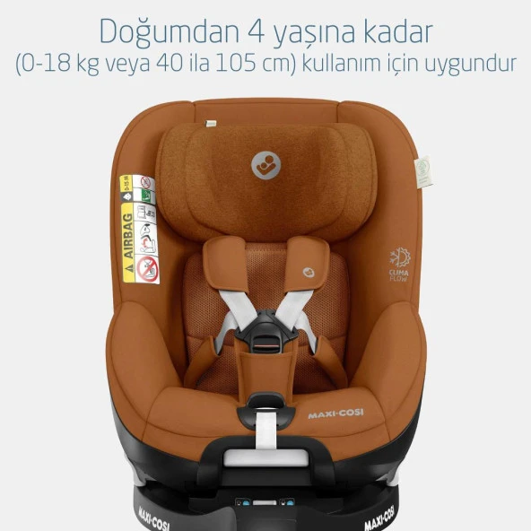 Maxi-Cosi Mica Pro Eco I-Size ADAC'lı İsofix'li 360 Dönebilir Yatabilir 0-18 Kg Bebek Oto Koltuğu Authentic Cognac - 9