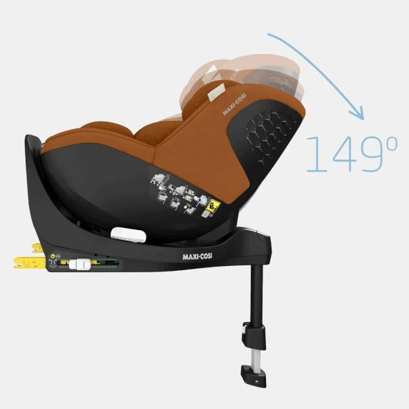 Maxi-Cosi Mica Pro Eco I-Size ADAC'lı İsofix'li 360 Dönebilir Yatabilir 0-18 Kg Bebek Oto Koltuğu Authentic Cognac - 11