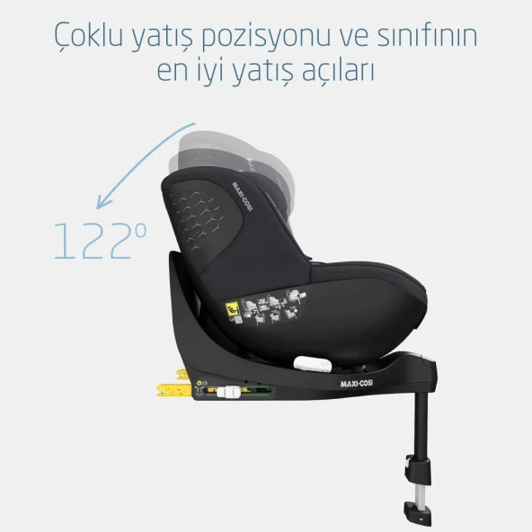 Maxi-Cosi Mica Pro Eco I-Size Adac'lı İsofix'li 360 Dönebilir Yatabilir 0-18 Kg Bebek Oto Koltuğu Authentic Graphite - 11