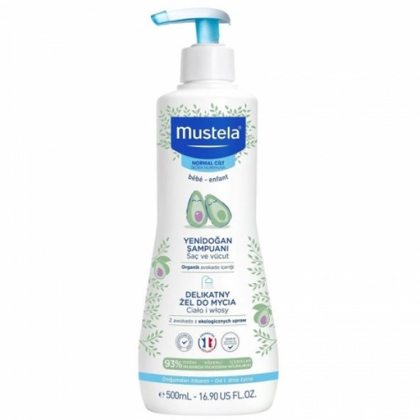Mustela Gentle Cleansing Gel Yenidoğan Şampuanı 500 ml - 2