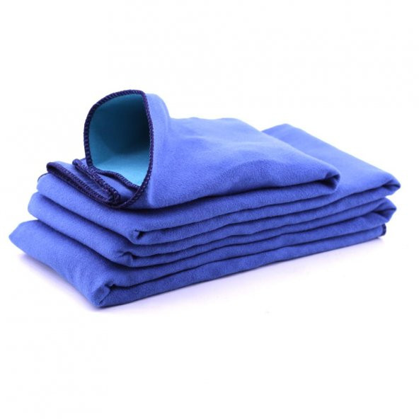 Havuz Deniz Plaj Havlusu Mikrofiber Havlu Spor Havlusu 80x130 Cm Mavi-Yeşil