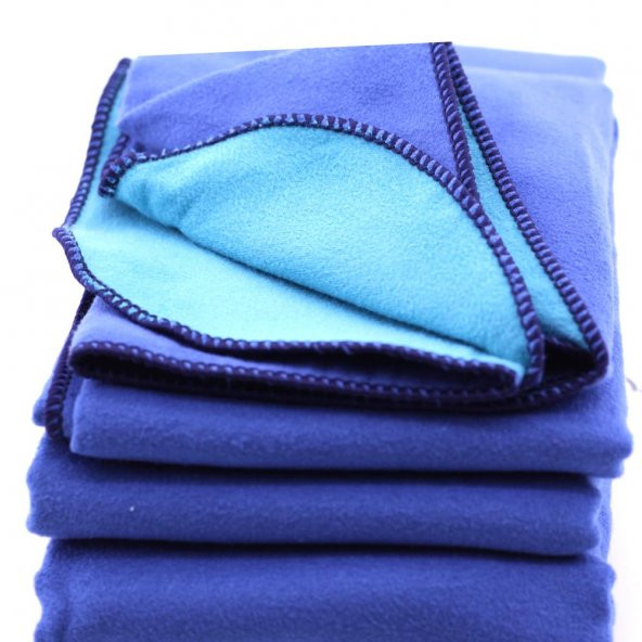 Havuz Deniz Plaj Havlusu Mikrofiber Havlu Spor Havlusu 80x130 Cm Mavi-Yeşil - 5