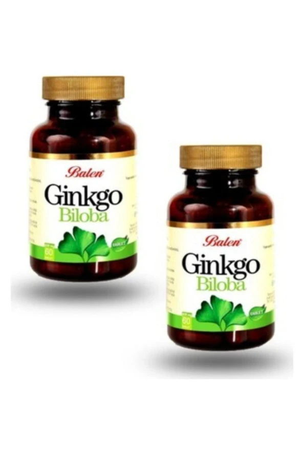 2 Adet Balen Ginkgo Biloba 600 Mg 60 Kapsül