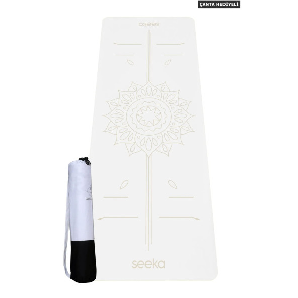 Seeka Yoga Pro Serisi Sun Yoga Matı - Beyaz