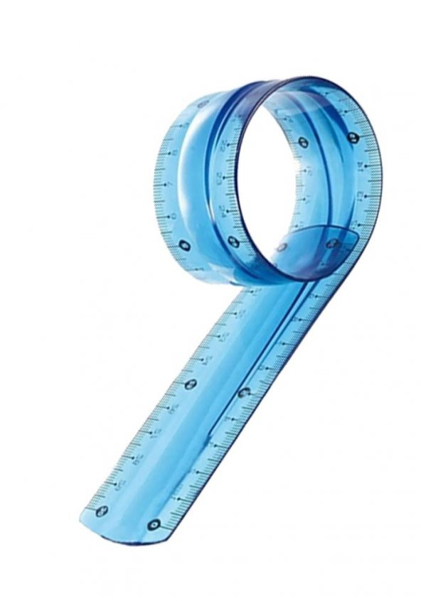 Kırılmaz Cetvel 30 Cm Silikonlu Yeşil Renk 1 Adet Cetvel Kırılmaz - 2