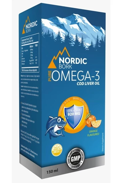 Nordic Bork Omega-3 Şurup 150 Ml