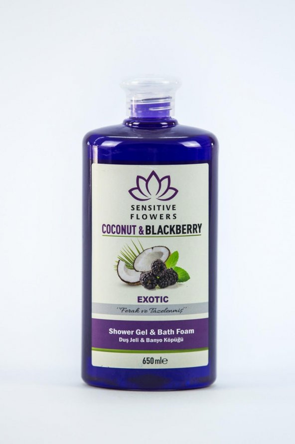 Sensitive Flowers Coconut Blackberry Exotic Duş Jeli 650 Ml - 2