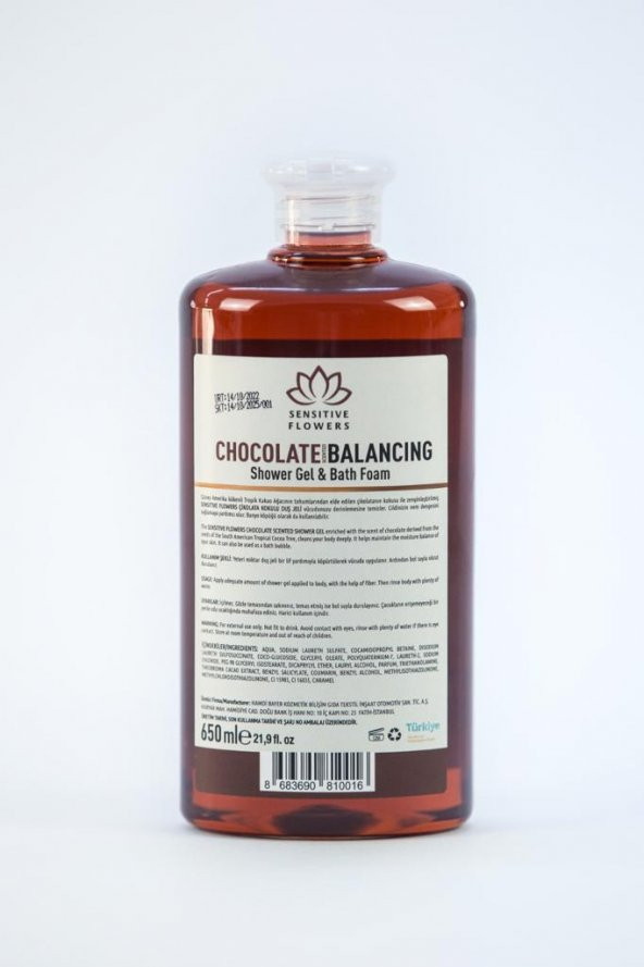 Sensitive Flowers Chocolate Energise Duş Jeli 650 Ml - 2
