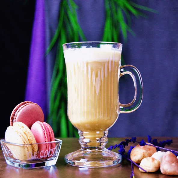 Decocia 2'li Latte Bardağı 240cc Vega Desenli - 3