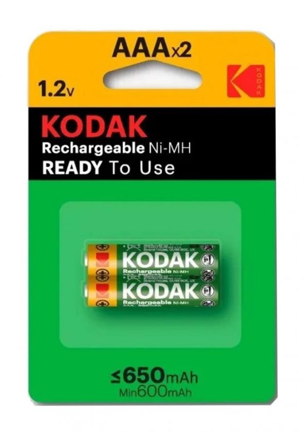 İnce Şarj Edilebilir AAA 650 mah 2 li 1 Paket Kumanda Pili Şarjlı Ni-mh 1 Paket Doldurulabilir Pil - 3