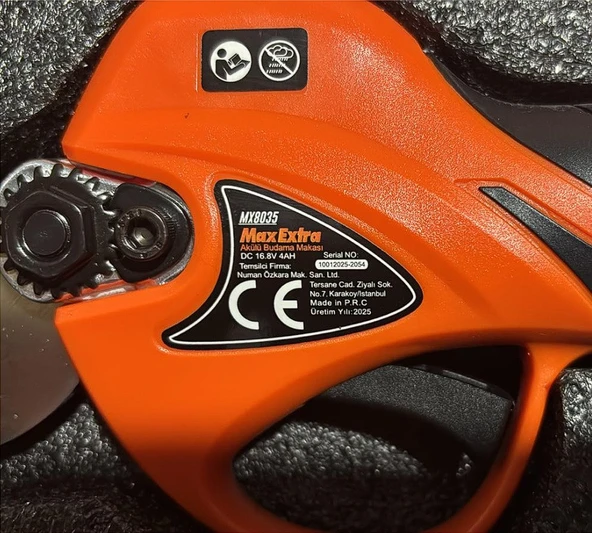 Max Extra Mx8035 Akülü Şarjlı Budama Makası 4.0 Ah - Resim 5