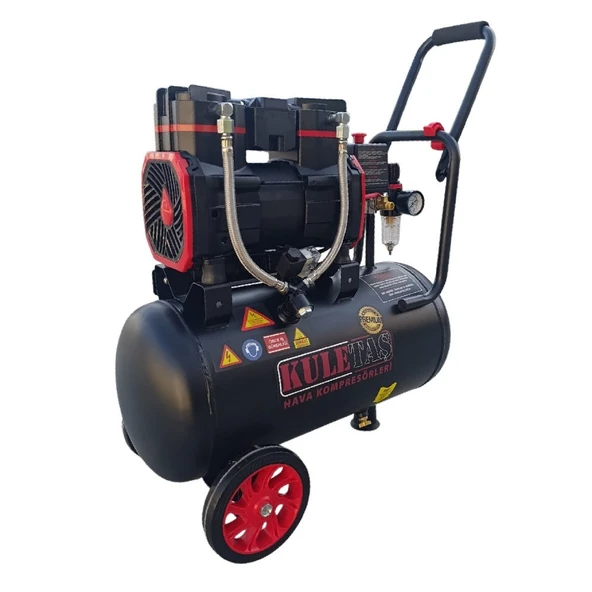Kuletaş Premium 2 Hp 8 Bar Sessiz Yağsız Hava Kompresörü 24 L - Resim 2