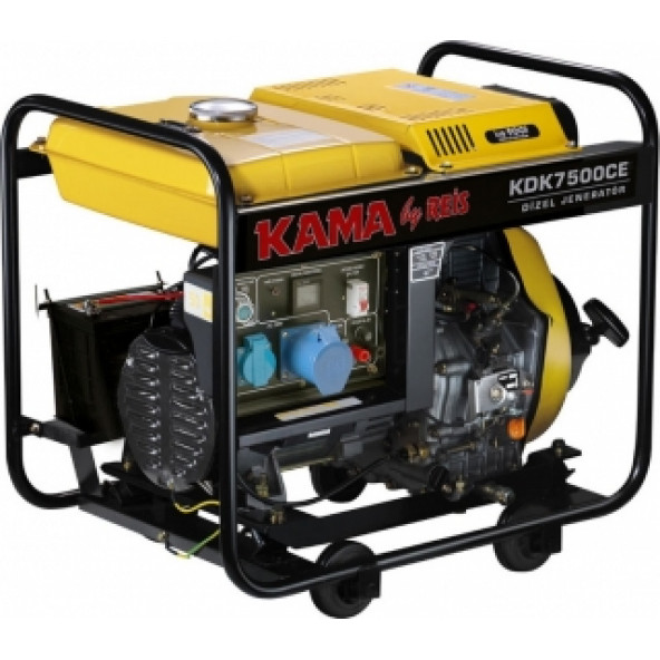 Kama By Reis KDK7500CE 6,9 kVA İpli Marşlı Dizel Jeneratör 220V