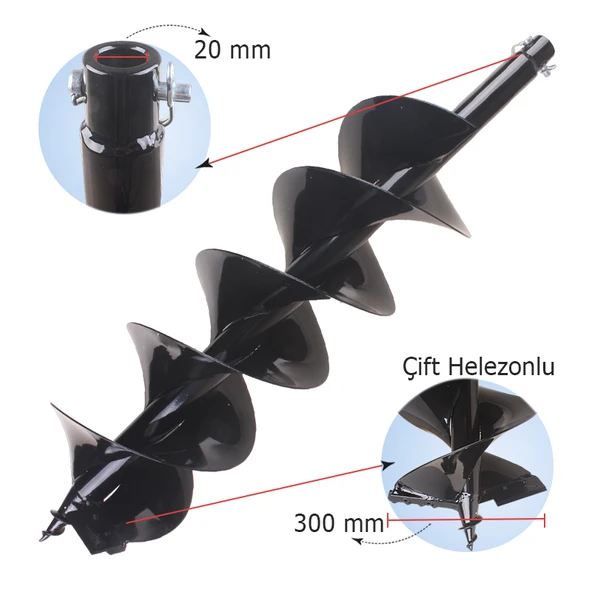 General Power BC-AG300 Toprak Delme Ucu 30 cm ürün görseli 1