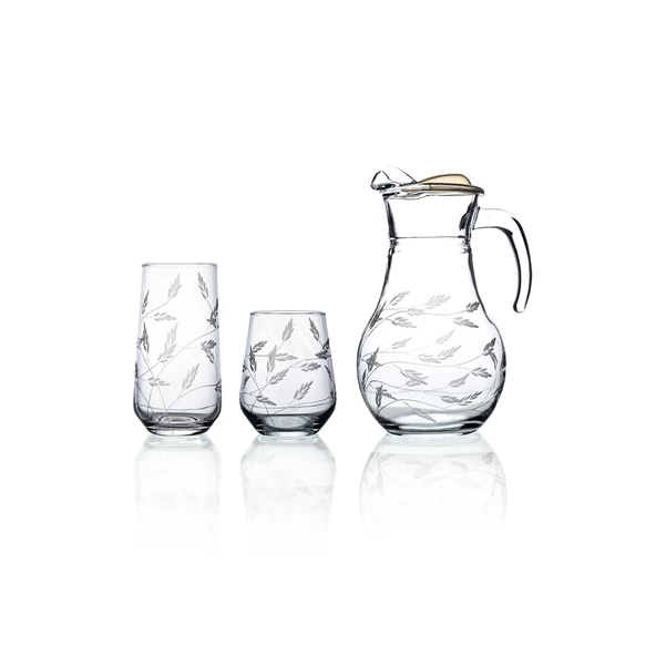 Decocia Kazaan 25 Parça 12 Kişilik  Su ve Meşrubat Kesme Bardak Seti Sürgün Desenli ürün görseli