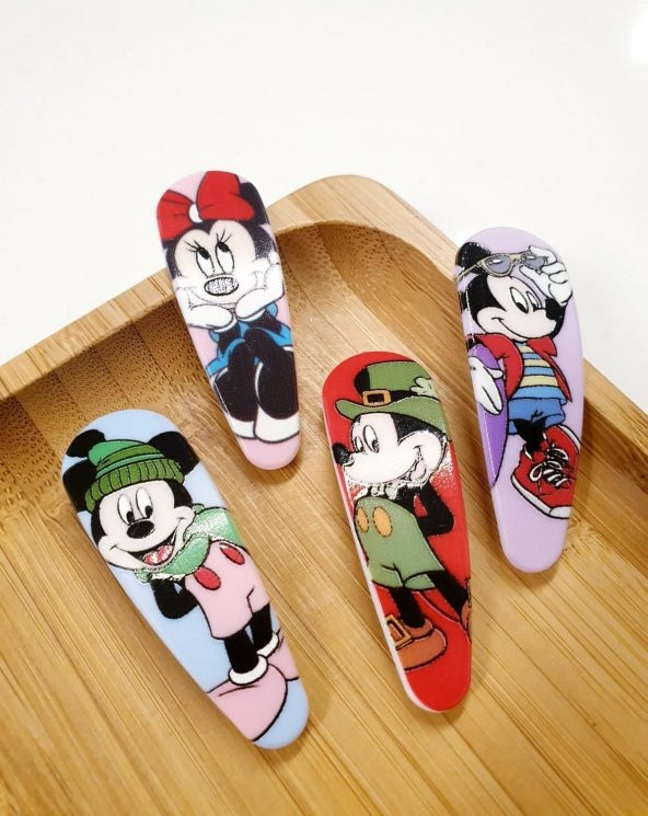 Minnie Çıtçıtlı Çocuk Toka - 4lü