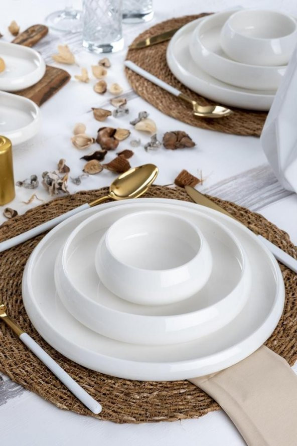 Acar Bianco Perla Full Moon 27 Parça Yemek Takımı SCT-22-0145 - 2